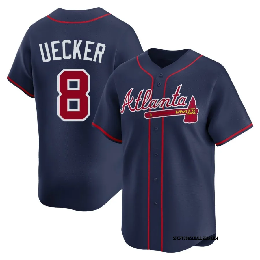 Bob Uecker Youth Atlanta Braves Navy Limited Alternate Jersey