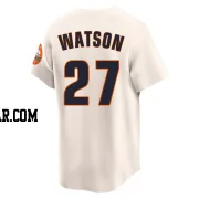 Bob Watson Men's Houston Astros Cream Limited Throwback Cooperstown Collection Jersey