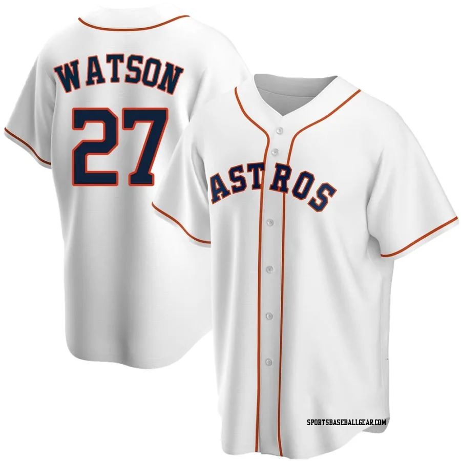Bob Watson Men's Houston Astros White Replica Home Jersey