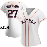 Bob Watson Women's Houston Astros White Replica Home Jersey