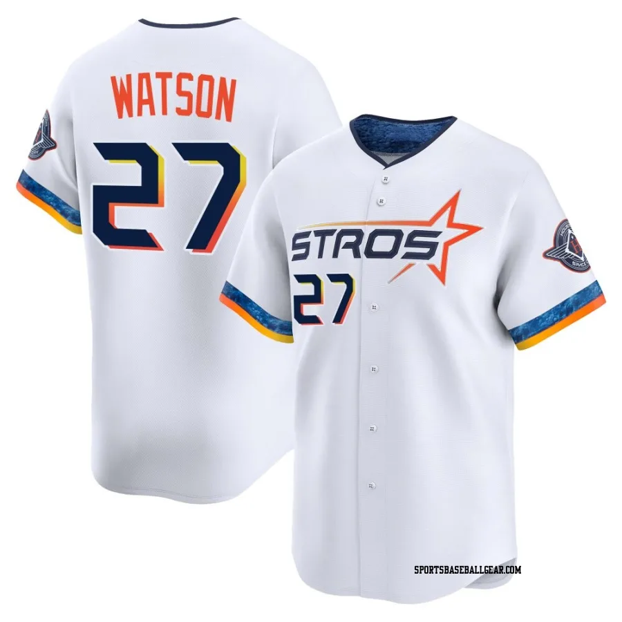 Bob Watson Youth Houston Astros White Limited 2025 City Connect Jersey