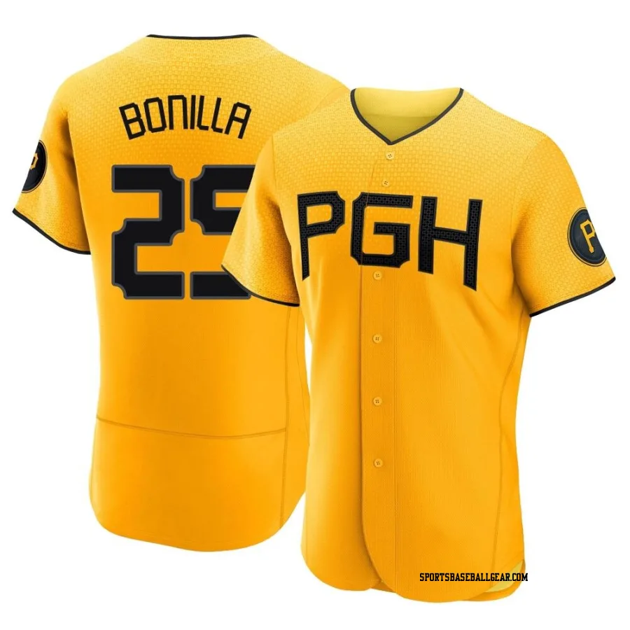 Bobby Bonilla Men's Pittsburgh Pirates Gold Authentic 2023 City Connect Jersey