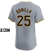 Bobby Bonilla Men's Pittsburgh Pirates Gray Elite Road Jersey