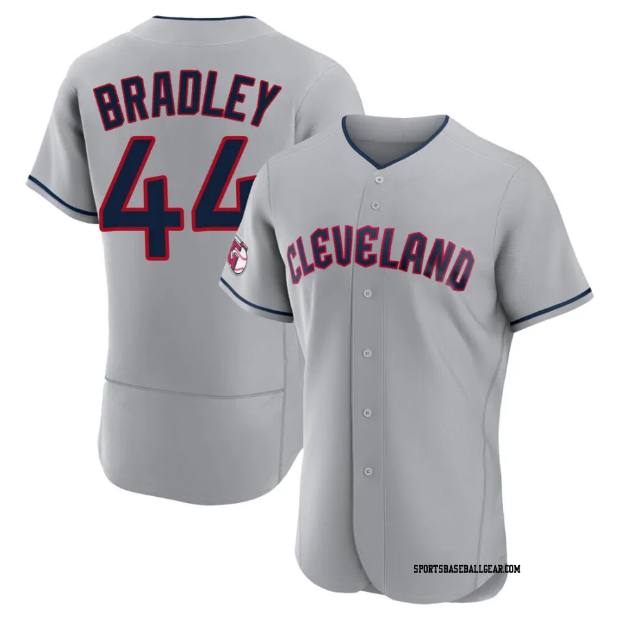 Bobby Bradley Men's Cleveland Guardians Gray Authentic Road Jersey