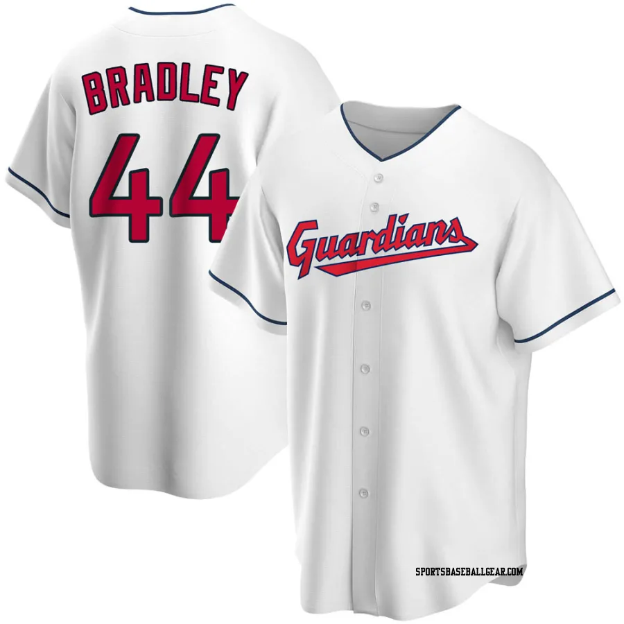 Bobby Bradley Youth Cleveland Guardians White Replica Home Jersey