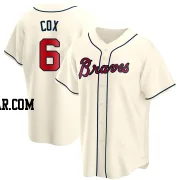 Bobby Cox Men's Atlanta Braves Cream Replica Alternate Jersey