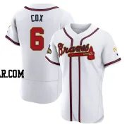Bobby Cox Men's Atlanta Braves Gold Authentic White 2022 Program Jersey