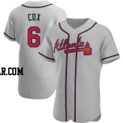 Bobby Cox Men's Atlanta Braves Gray Authentic Road Jersey
