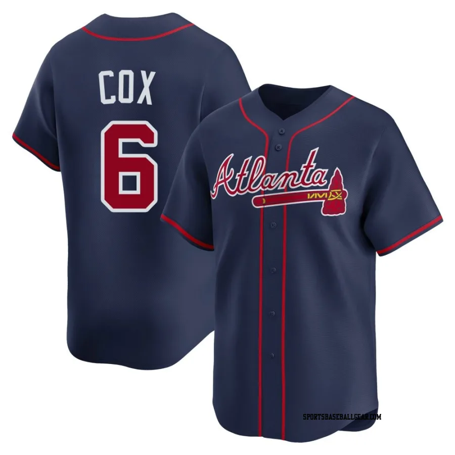 Bobby Cox Men's Atlanta Braves Navy Limited Alternate Jersey
