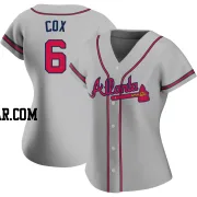 Bobby Cox Women's Atlanta Braves Gray Replica Road Jersey