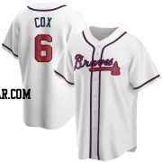 Bobby Cox Youth Atlanta Braves White Replica Home Jersey