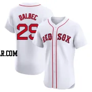 Bobby Dalbec Men's Boston Red Sox White Elite Home Patch Jersey