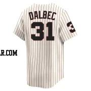 Bobby Dalbec Men's Chicago White Sox Cream Limited Throwback Cooperstown Jersey