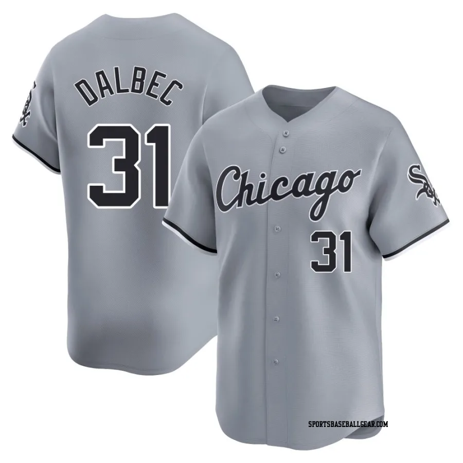 Bobby Dalbec Men's Chicago White Sox Gray Limited Road Jersey