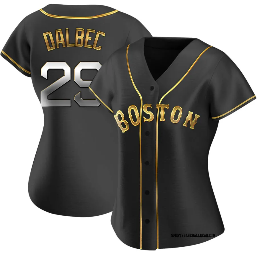 Bobby Dalbec Women's Boston Red Sox Black Golden Replica Alternate Jersey