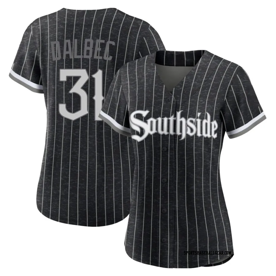Bobby Dalbec Women's Chicago White Sox Black Authentic 2021 City Connect Jersey