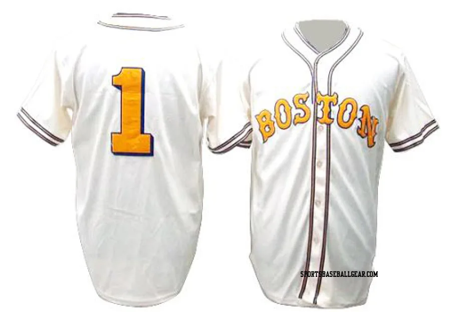 Bobby Doerr Men's Boston Red Sox Cream Replica Throwback Jersey