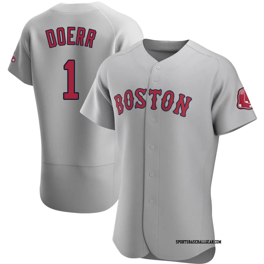 Bobby Doerr Men's Boston Red Sox Gray Authentic Road Jersey