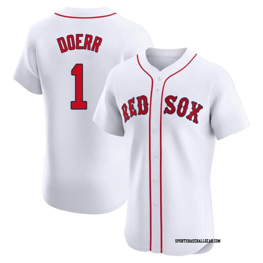 Bobby Doerr Men's Boston Red Sox White Elite Home Jersey