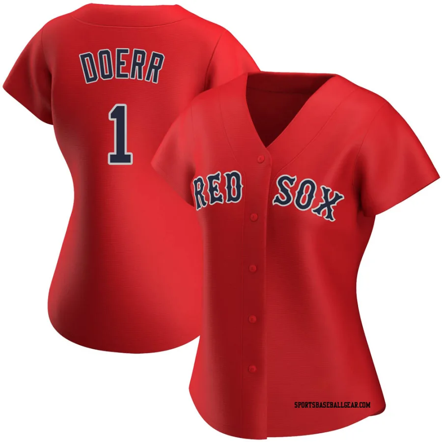 Bobby Doerr Women's Boston Red Sox Red Replica Alternate Jersey