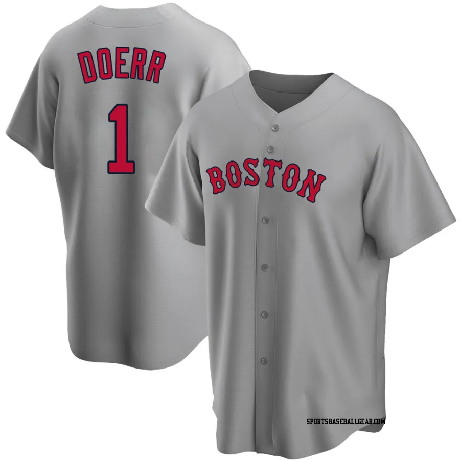 Bobby Doerr Youth Boston Red Sox Gray Replica Road Jersey
