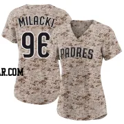 Bobby Milacki Women's San Diego Padres Camo Limited 2nd Alternate Jersey