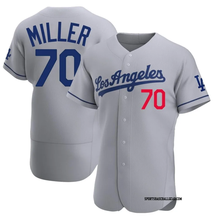 Bobby Miller Men's Los Angeles Dodgers Gray Authentic Away Jersey