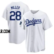 Bobby Miller Men's Los Angeles Dodgers White Replica 2024 World Tour Seoul Series Home Jersey