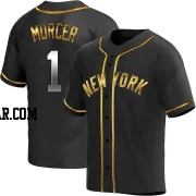 Bobby Murcer Men's New York Yankees Black Golden Replica Alternate Jersey