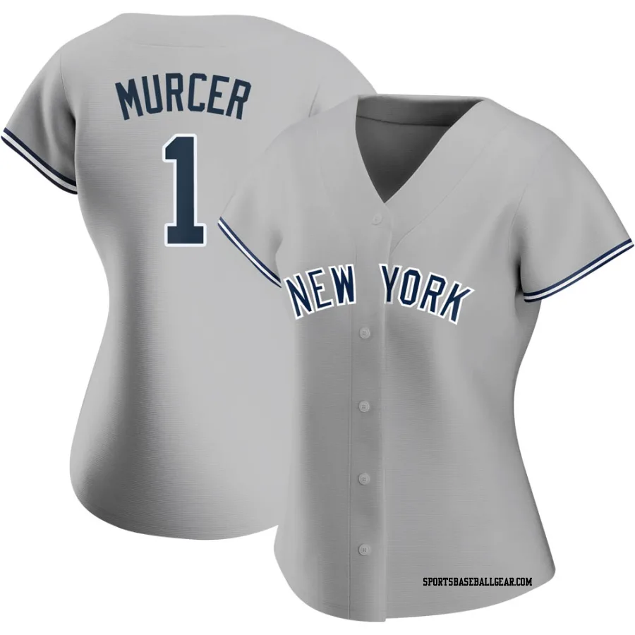 Bobby Murcer Women's New York Yankees Gray Replica Road Name Jersey