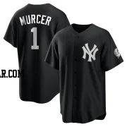 Bobby Murcer Youth New York Yankees Black/White Replica Jersey