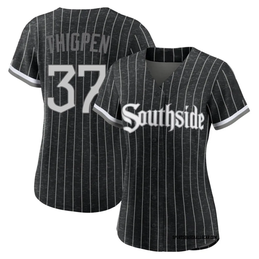 Bobby Thigpen Women's Chicago White Sox Black Replica 2021 City Connect Jersey