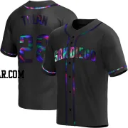 Bobby Tolan Men's San Diego Padres Black Holographic Replica Alternate Jersey