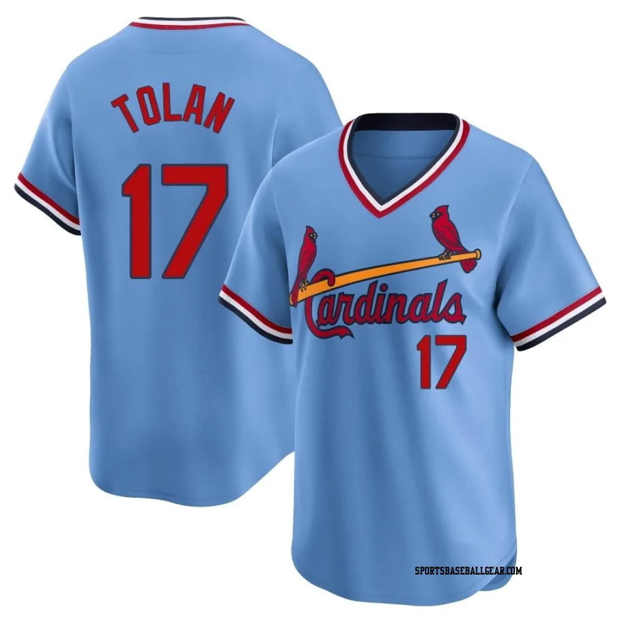 Bobby Tolan Youth St. Louis Cardinals Light Blue Limited Cooperstown Collection Jersey
