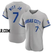 Bobby Witt Jr. Men's Kansas City Royals Gray Authentic 2022 Road Jersey