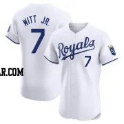 Bobby Witt Jr. Men's Kansas City Royals White Elite Home Jersey