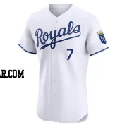 Bobby Witt Jr. Men's Kansas City Royals White Elite Home Jersey