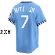 Bobby Witt Jr. Youth Kansas City Royals Light Blue Limited Throwback Cooperstown Collection Jersey