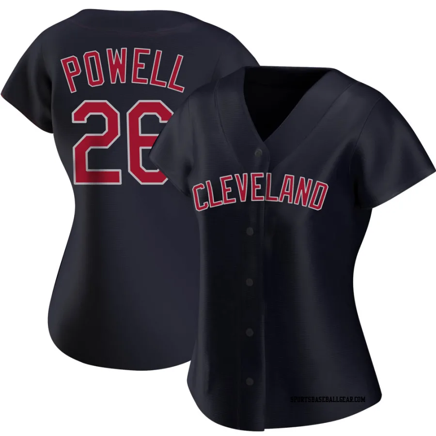 Boog Powell Women's Cleveland Guardians Navy Authentic Alternate Jersey
