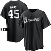 Brad Hand Men's Atlanta Braves Black/White Replica Jersey