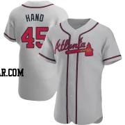 Brad Hand Men's Atlanta Braves Gray Authentic Road Jersey