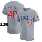 Brad Keller Men's Chicago Cubs Gray Elite Road Jersey