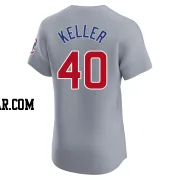 Brad Keller Men's Chicago Cubs Gray Elite Road Jersey