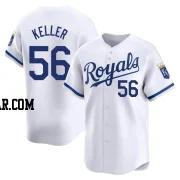 Brad Keller Men's Kansas City Royals White Limited Home Jersey