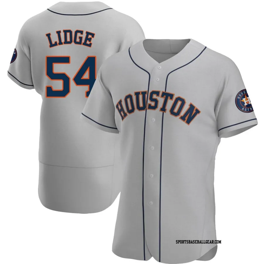 Brad Lidge Men's Houston Astros Gray Authentic Road Jersey