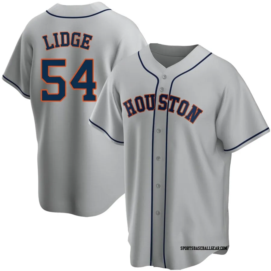 Brad Lidge Men's Houston Astros Gray Replica Road Jersey