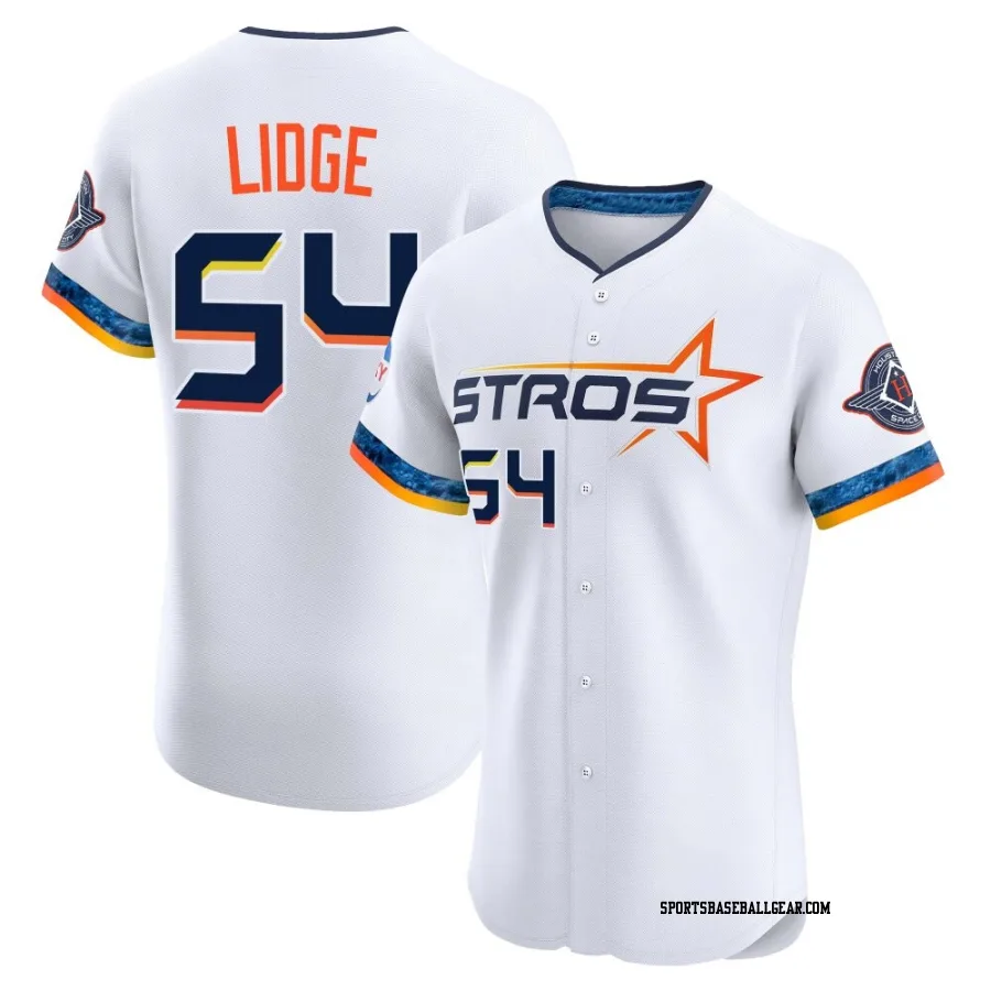 Brad Lidge Men's Houston Astros White Elite 2025 City Connect Jersey