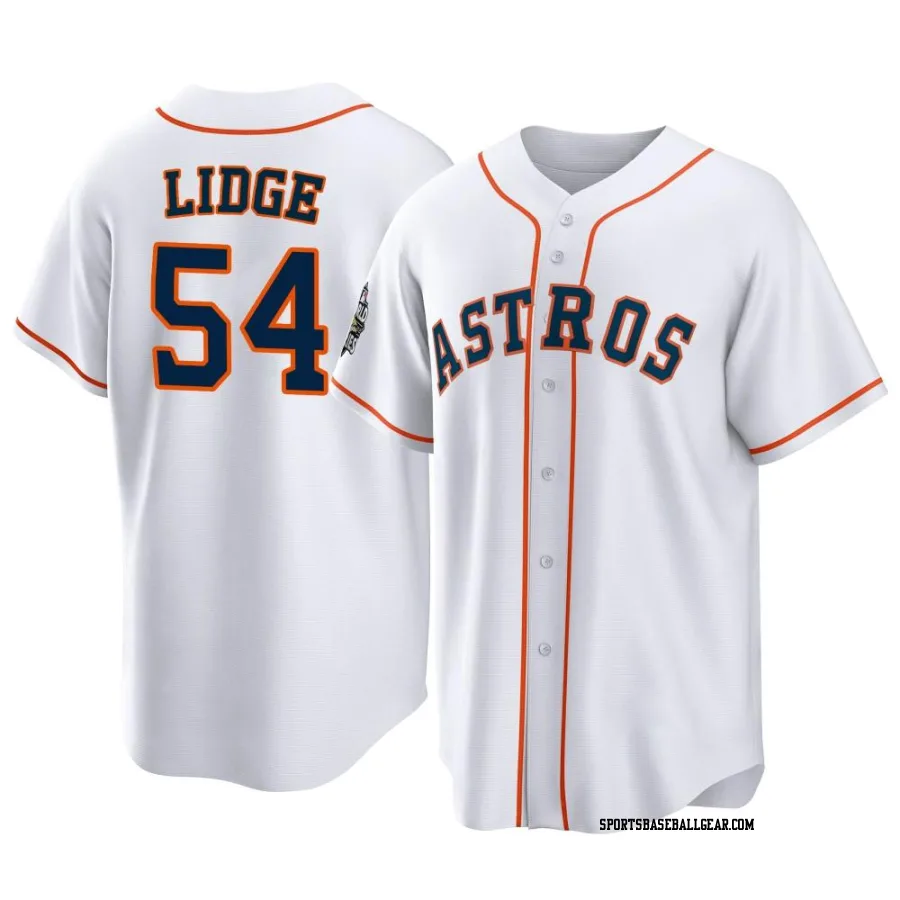 Brad Lidge Men's Houston Astros White Replica 2022 World Series Home Jersey