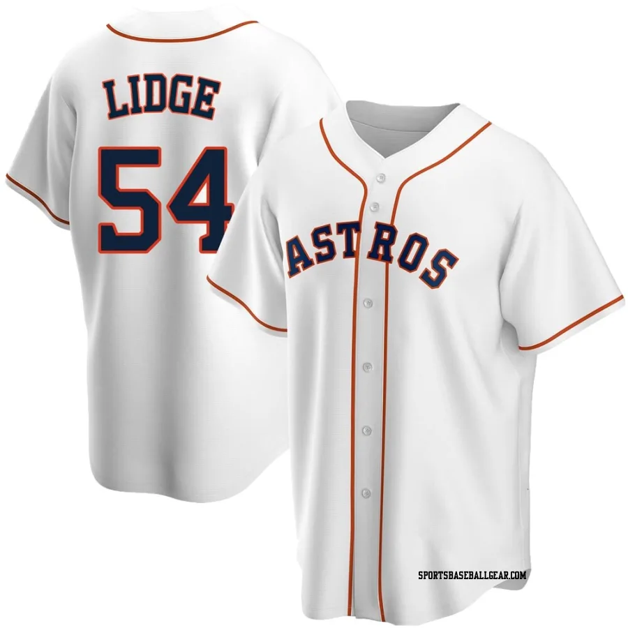 Brad Lidge Men's Houston Astros White Replica Home Jersey