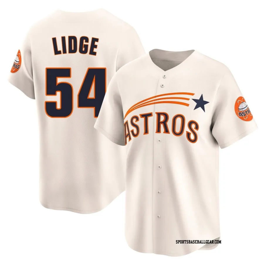 Brad Lidge Youth Houston Astros Cream Limited Throwback Cooperstown Collection Jersey